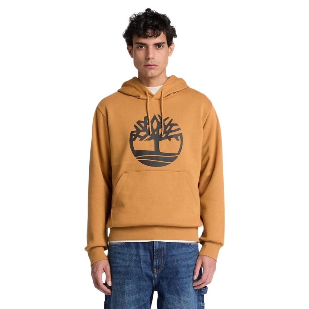 Loopback Baum Logo Hoodie Herren TB0A29QAP471 Weizen M