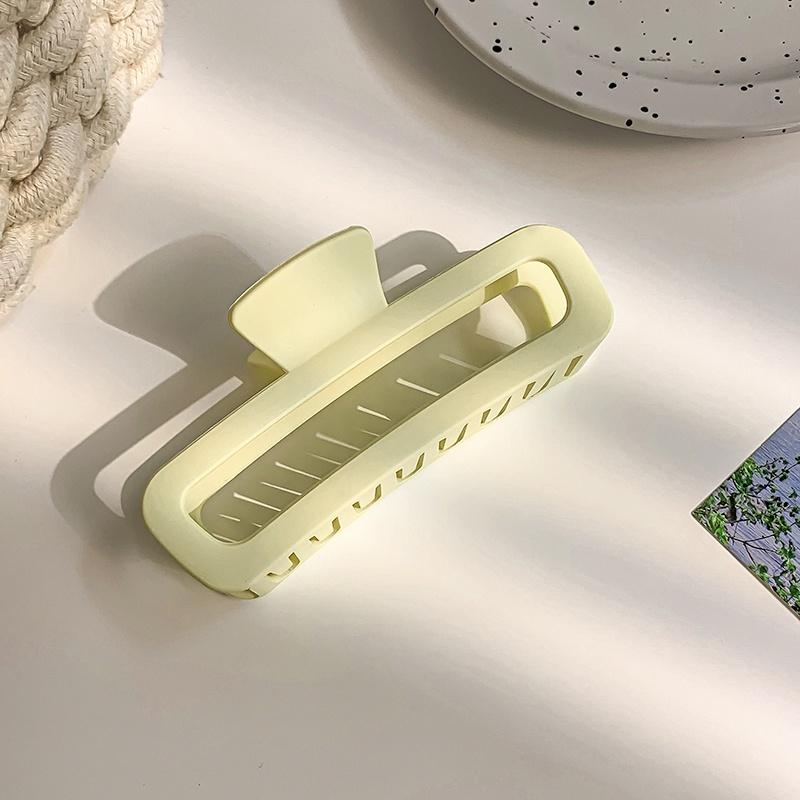 

Frosted simple square shark clip back head Pan hair grab clip advanced sense hair accessories