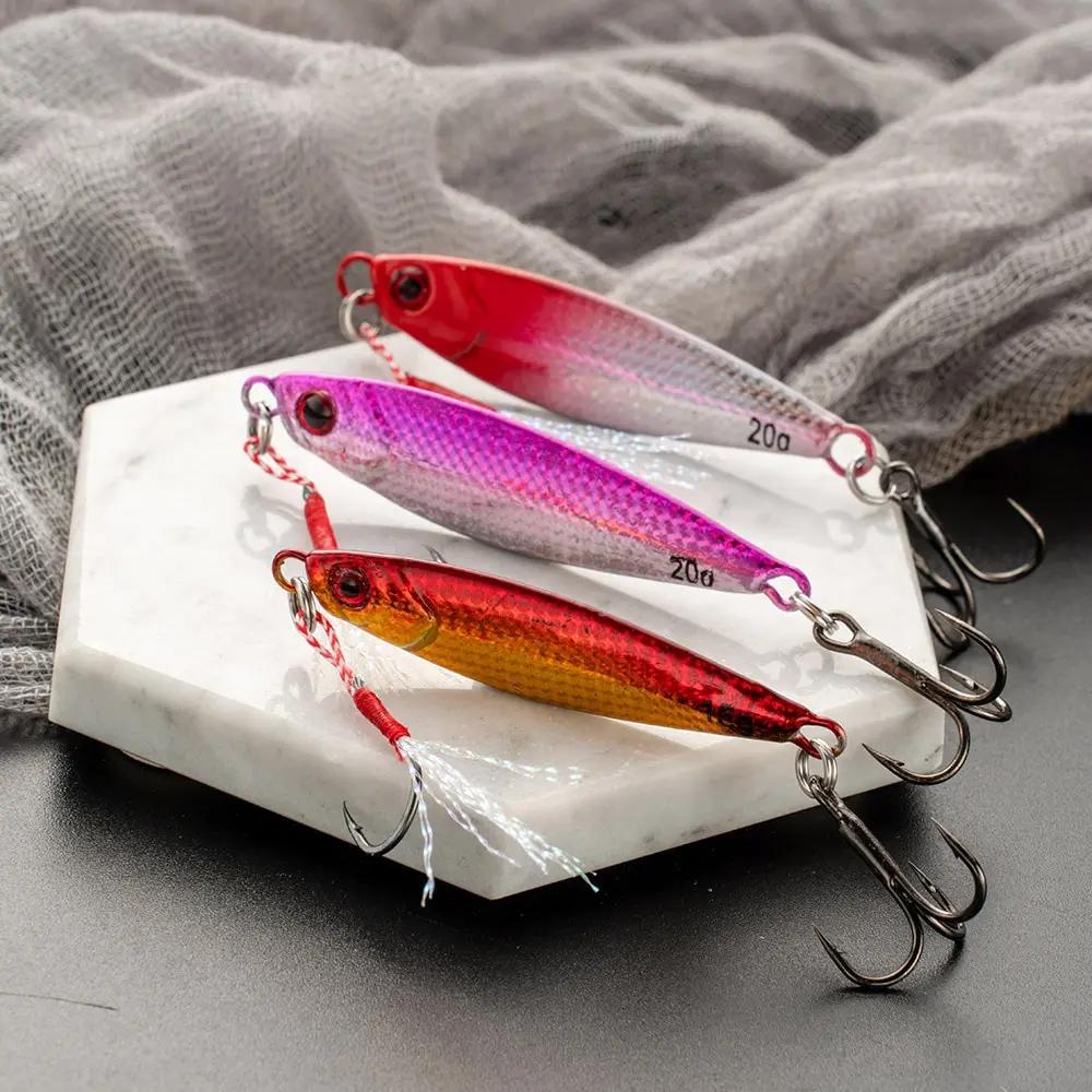 Metal Jig 5pcs Set Fishing Lure 10G 15G 20G Spoon Sea Boat Shore Long Casting Slow Jigging Sea Fishing Lures Trout Pesca