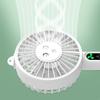 Ventilador de ar USB com suporte para telefone 5V 4W Ventilador de nebulização de água 3 engrenagens Vento 5000mAh Base removível com tanque de água para viagens ao ar livre