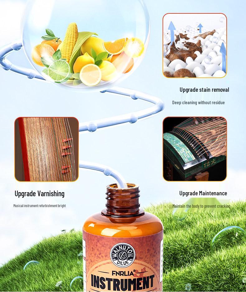 Guzheng & String Instrument Moisturizing Care: Soundboard Crack Prevention & Cleaning Cream