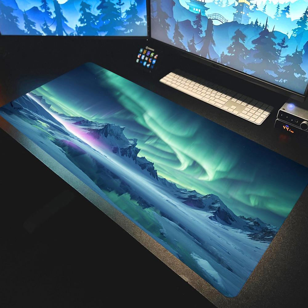 Blue Sky Landscape Large Nonslip Mousepad Gaming Office Accessor Scenery Mouse Pad Desk Mat Mousepad Large Abstract Mouse Pad