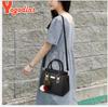 Yogodlns Women Beading Pendant Handbag Ladies Embossed Shoulder Bag Ladies Messenger Bag Hairball Bags High Quality Bag