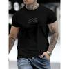 Europäische Größe Herren Lässiges Kurzarm-T-Shirt 1 Stück 100% Schwere Baumwolle - Bequemer Rundhalsausschnitt, Weiche Entzückende T-Shirts Tops