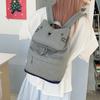 Schoolbag1011 summer new large-capacity canvas pencil bag Korean simple cute multi-functional girl heart stationery pencil bag
