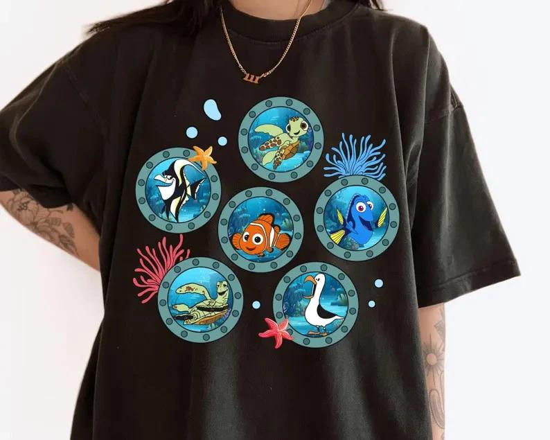 Finding Nemo Dory Characters Shirt Birthday Boy Girl Funny Marlin Squir S