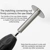 Extended Use High Carbon Steel Hexagon Shank Rod Includes Screw Washer Ensuring Firm Sawing Blade Connection on Drills