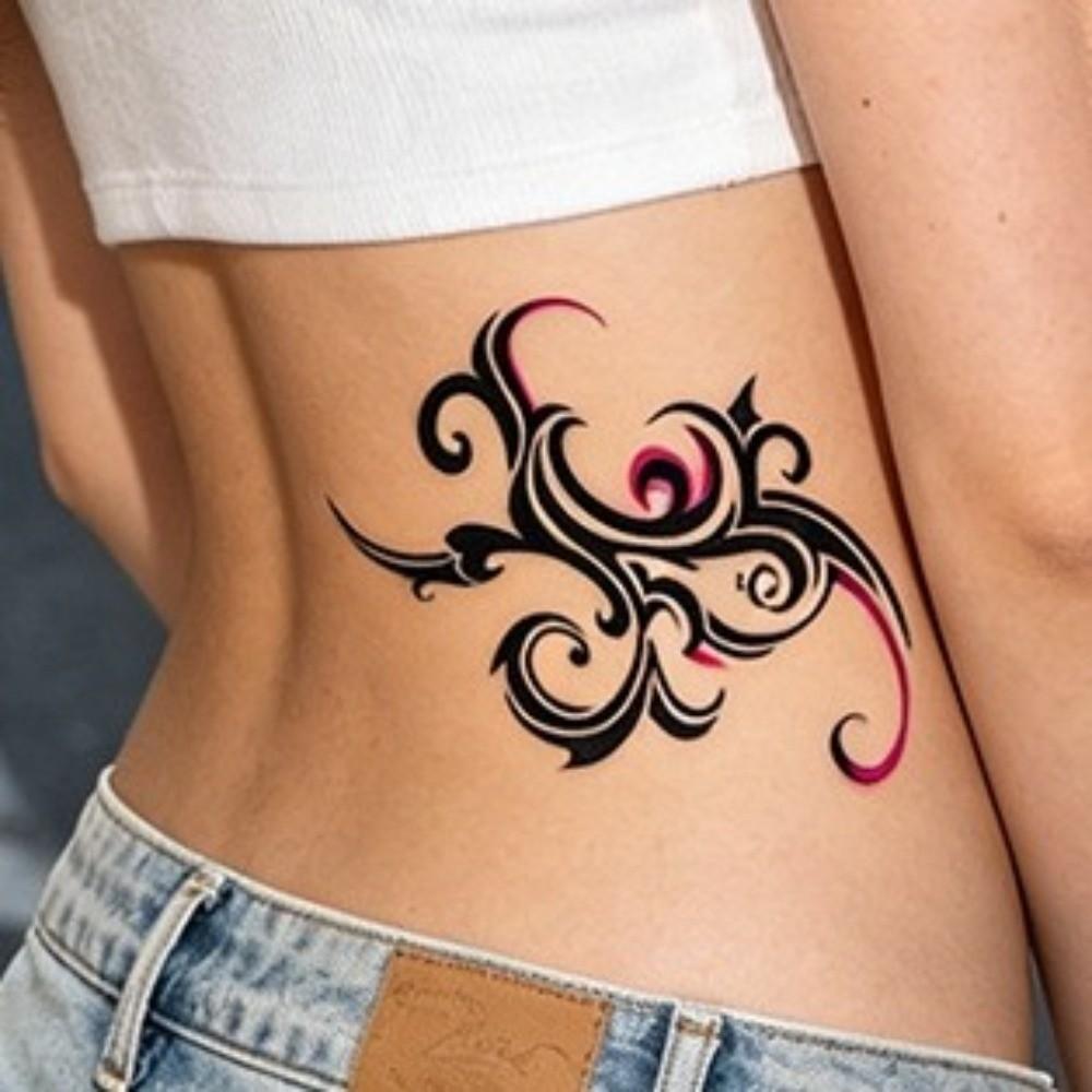 Y2k Spicy Girl Body Art Sticker Totem Butterfly Temporary Tattoo Leg/ Arm/ Hand/Foot