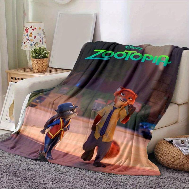 

1pc, Zootopia Movie Characters Home Decor Blanket Soft Throw for Couch, Bed, Car, Travel, Camping 80x120cm