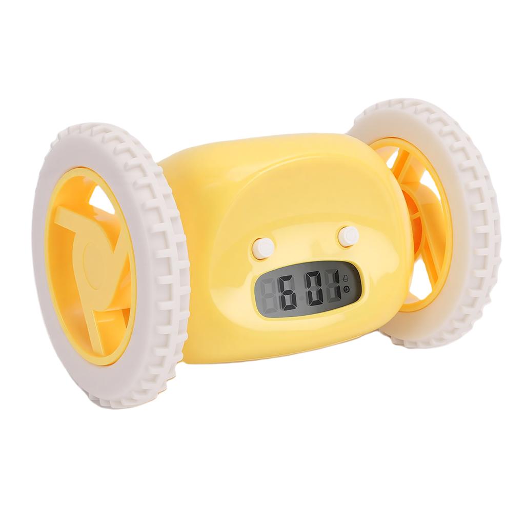 Extra Loud Alarm Clock for Heavy Sleepers On Wheels Roll Run Away Vibrating Smart Snooze Digital Alarm Clock for Bedroom