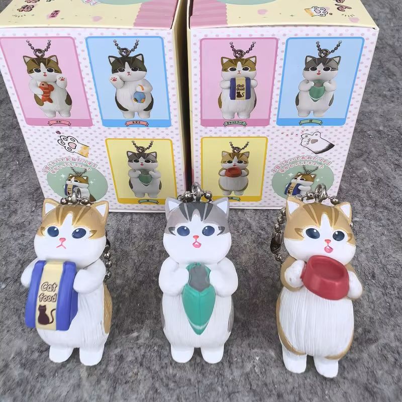 New Mofusand Cat Food Series Blind Box Anime Character Accessories Cute Doll Handmade Model Decoration Toy Birthday Gift