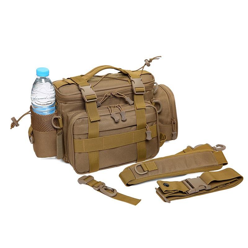 Multi-Functional Outdoor Fishing Waist Pack Waterproof Nylon Tackle Bag Lure Hiking Camping Cycling