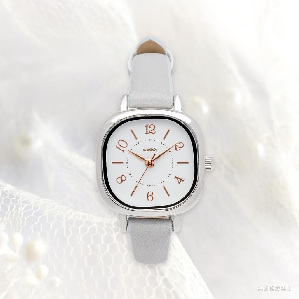 Fieldwork Analog Stark Leather Cute and Girly Square GY Women's Watch, Series, Band, Design, Gray, GY098-3