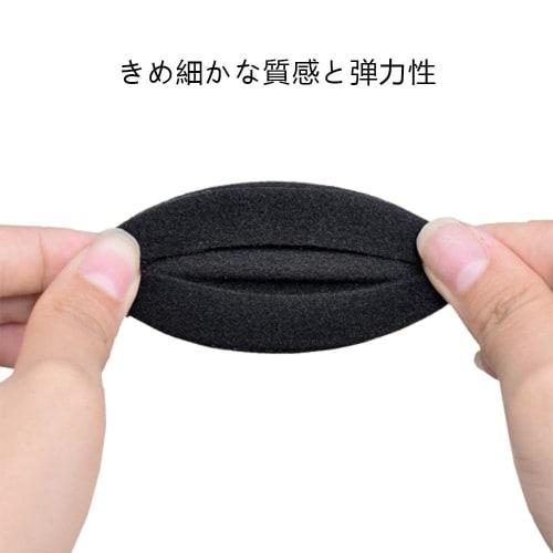 YJRUNFU Replacement Headphone Covers, Ear Pads, 55mm Diameter, Highly Elastic and Durable Sponge (4 Black Ear Cushions)