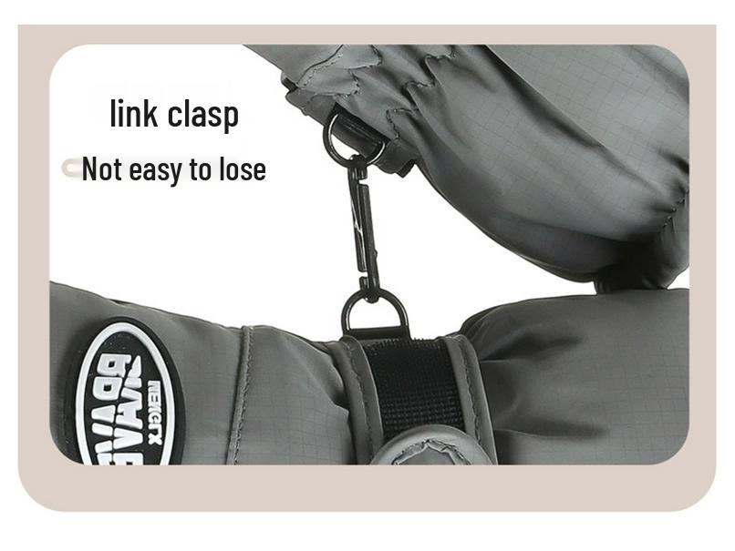 Unisex Vinter Utomhus Skidhandskar: Fleecefodrad, Vattentät, Pekskärmskompatibel och Vindtät.