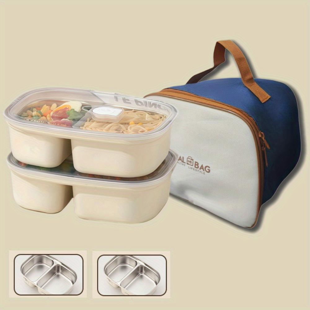 304 Stainless Steel Lunch Box, Student Lunch Box Can Be Stored In Microwave Oven, Sealed Square Fresh-keeping Box
