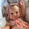 BZDOLL 60cm 24 Inch Lifelike Reborn Baby Toy Doll with Blood Vessels 3D Paint Skin Vinyl for Girl Art Bebe Hand Made Toddler Birthday Gift