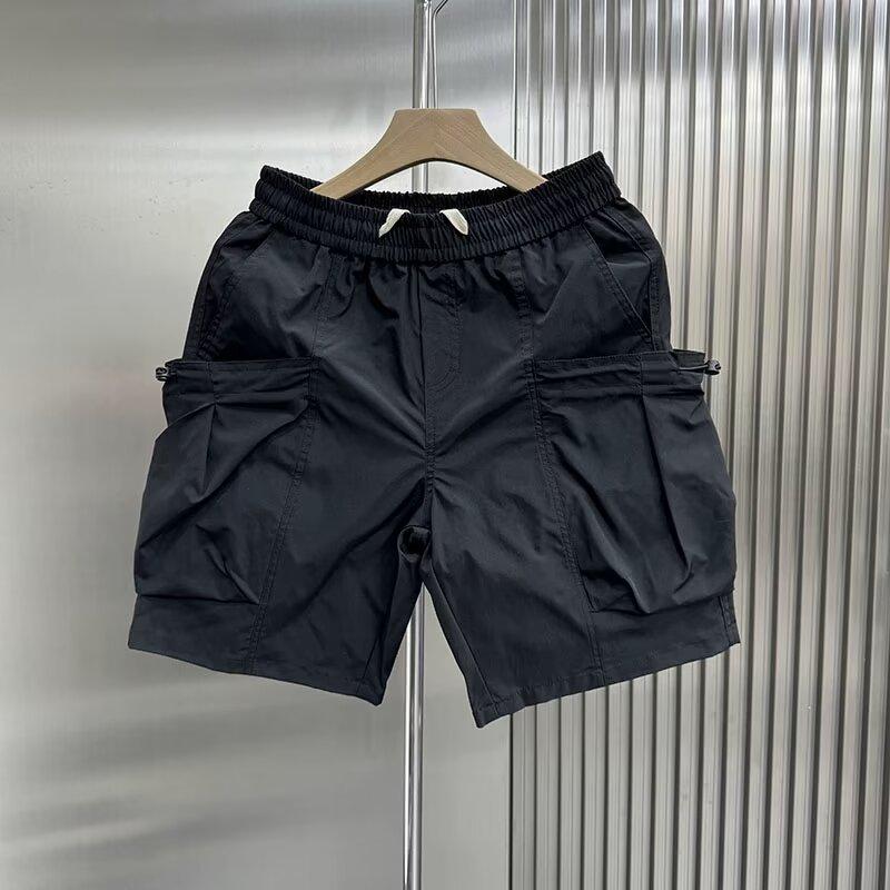 

Men s Harajuku Style Loose Fit Streetwear Shorts with Large Pockets L