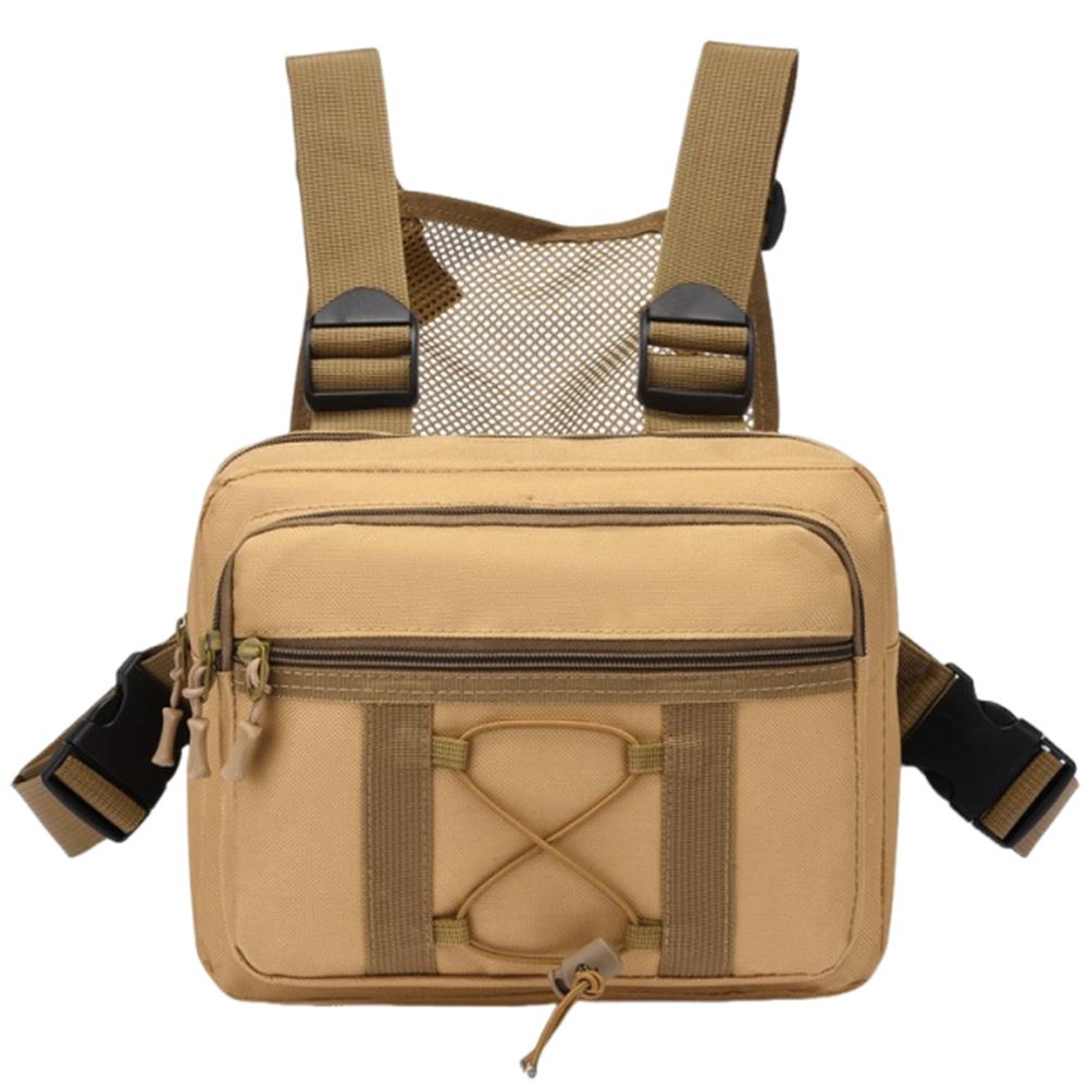 Outdoor Cycling Chest Bag Large Capacity Trendy Functional Backpack Multi Pocket Oxford Cloth Shoulder Bag Work Backpack