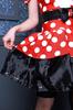 Disguise Disney Cosplay Halloween Official Minnie Mouse Grim Red Minnie, Women's, Size M, Red, 67699B