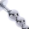 Metal Curved Anus Butt Plug,4 Beads Stimulating Anal Plugs Sex Toy, Prostate Massage,Analplug Buttplug Butplug With Jewelry Base