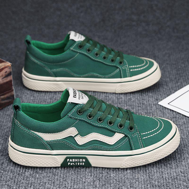 Men's Plus Size Summer Canvas Skateboard Shoes - Non-Slip, Thick Sole, Breathable, Casual Sports