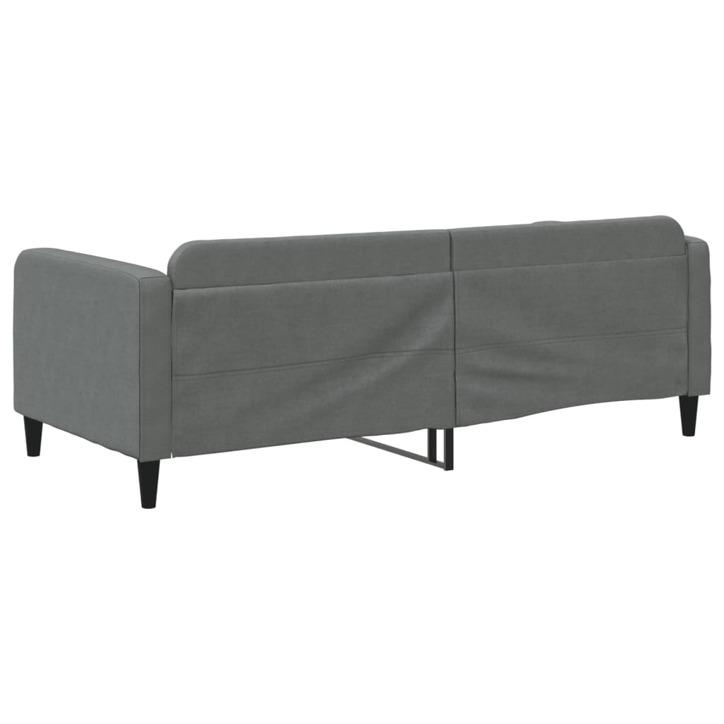 Daybed Dark Grey 90x190 Cm Fabric