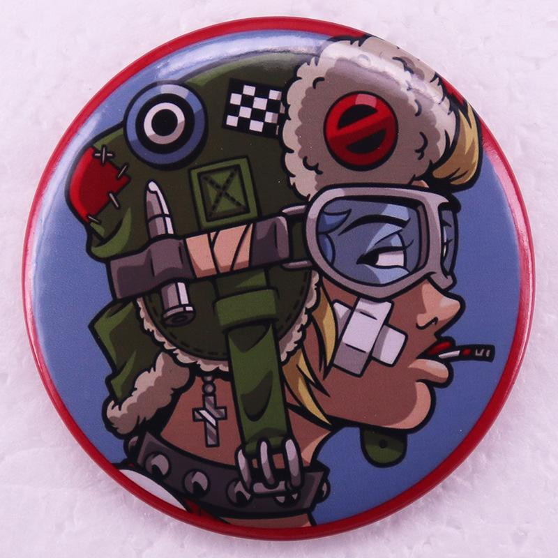 

Girls und Panzer Punk Manga Pin Badge
