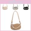 Popular Small Shoulder Bag With Pearl Chain Strap For Daily Street Style In Spring 2024