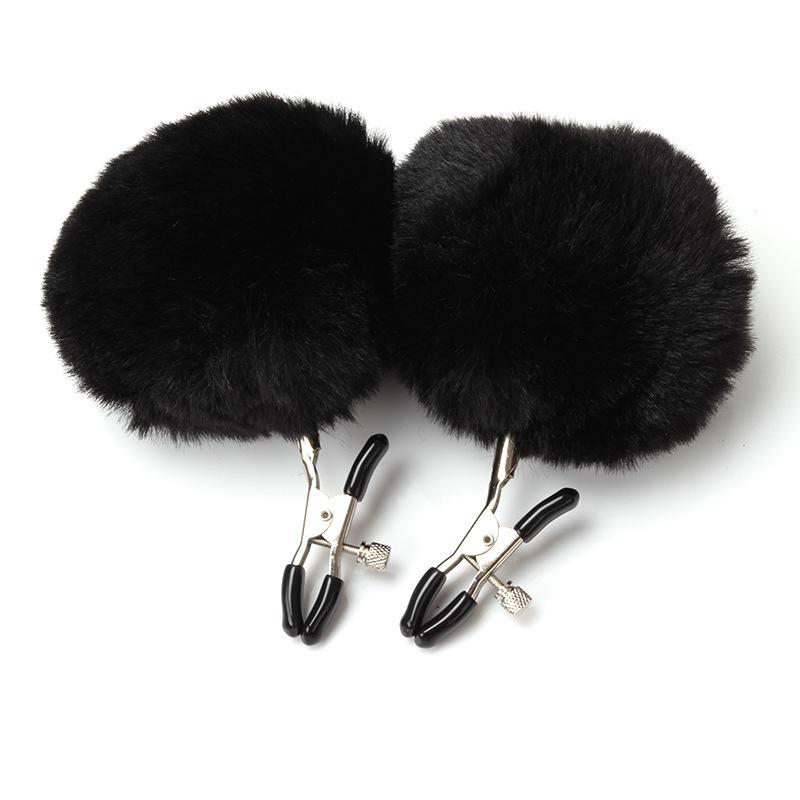 YIJI Nipple Clamps Model 3 Sex Toys Breast Accessories Fur Balls Feathers SM Bondage Gear Drop-Shipping Adult Novelty