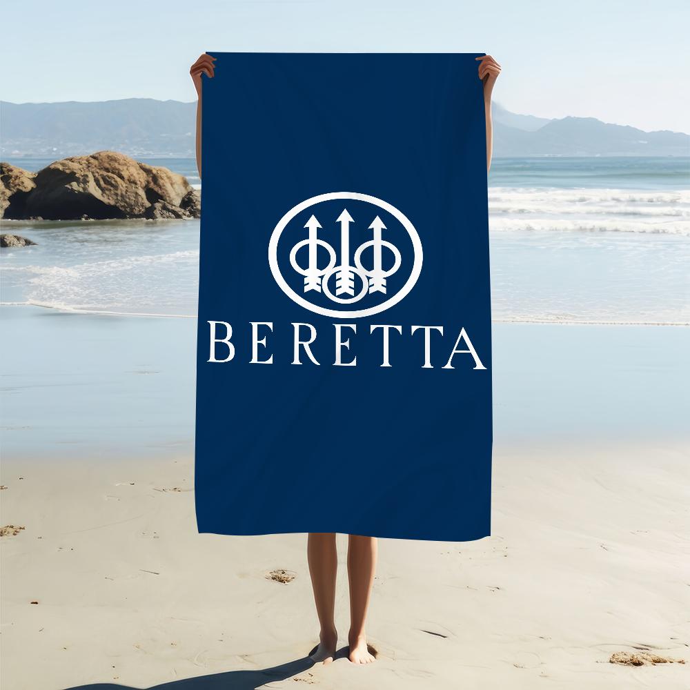 Fashion Gun Towel Soft Pool Gift For Travel Gym Shower Camping Quick Dry Sports B-Beretta Cool Large Beach Towel