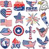 American National Day Cake Embroidery Cloth Sticker Bag Decoration Patch Sticker Independence Day Love Eagle Computer Embroidery Label