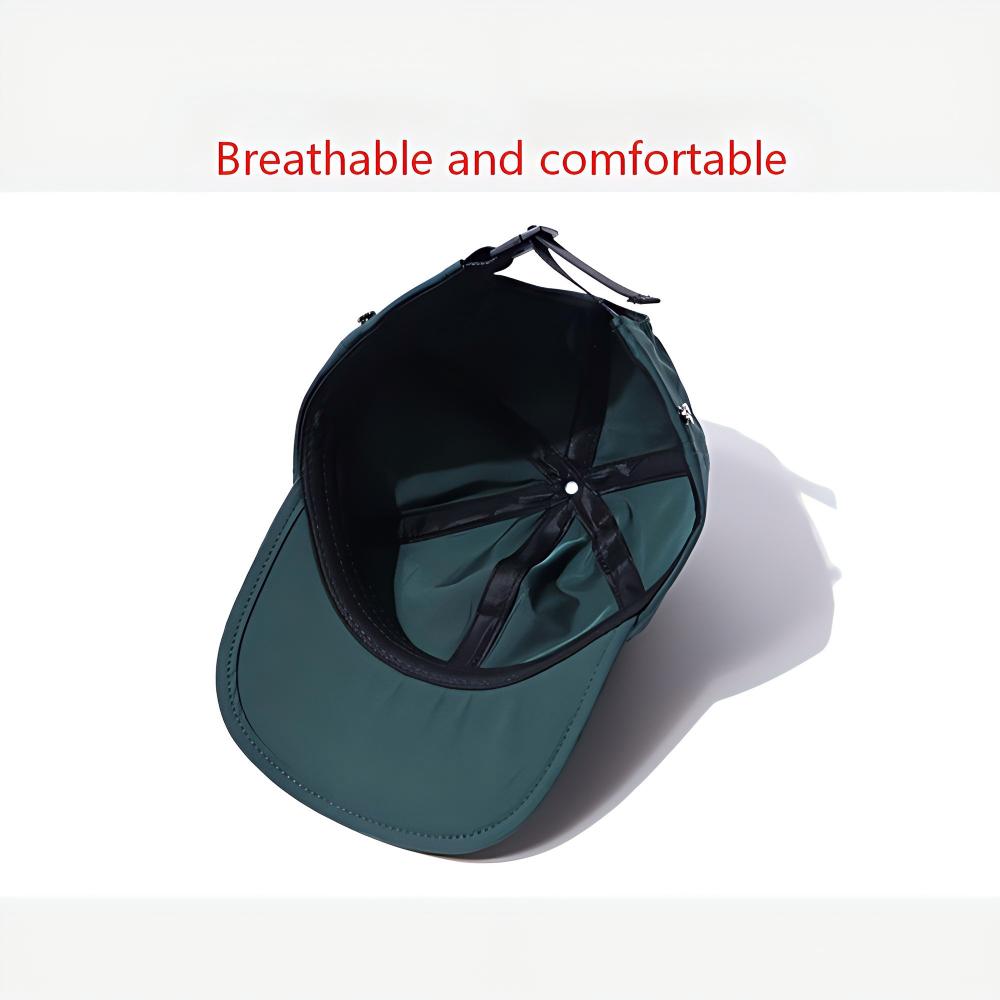 Japanische Minimalistische Unifarbene Baseballkappe mit Maskenaufbewahrungstasche UV-Schutz Outdoor Ganzjahresmütze für Herren Damen