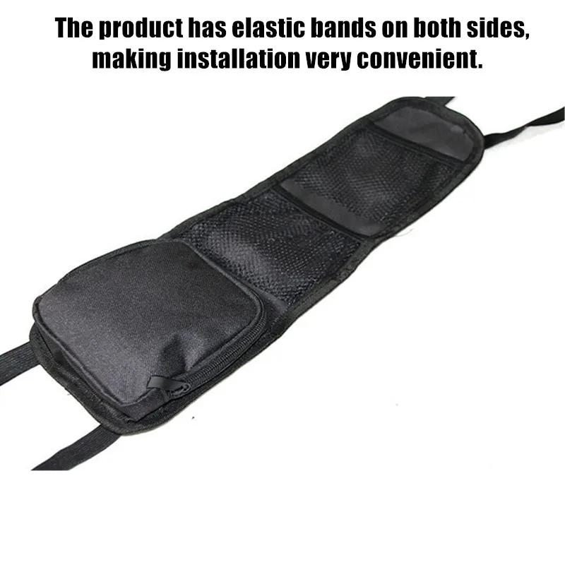 1 Piece Car Seat Back Hanging Bag Oxford Cloth Waterproof Thermal Pressure Resistant Handle Side Storage Bag Vehicle Compression