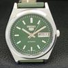 JAPAN VINTAGE REFURBISHED SEIKO 5 AUTOMATIC MENS GREEN DIAL WATCH A440664-4 Sk-a440664