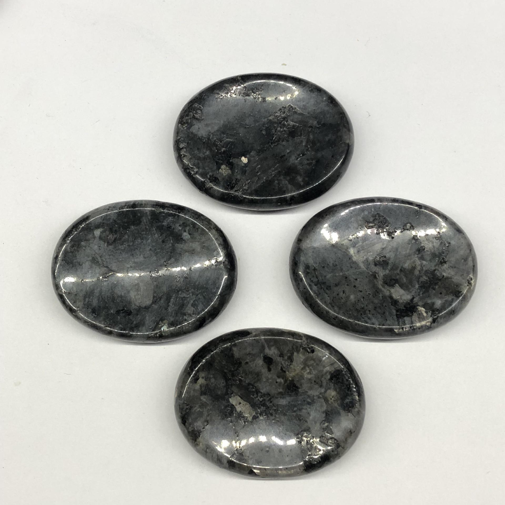 Pink Crystal Palm Massage Stone 35x45mm Worry-Free Thumb Stone