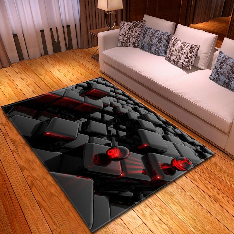 Creative 3D Lego Living Room Carpet Bedroom Dining Room Floor Mat Dimensions