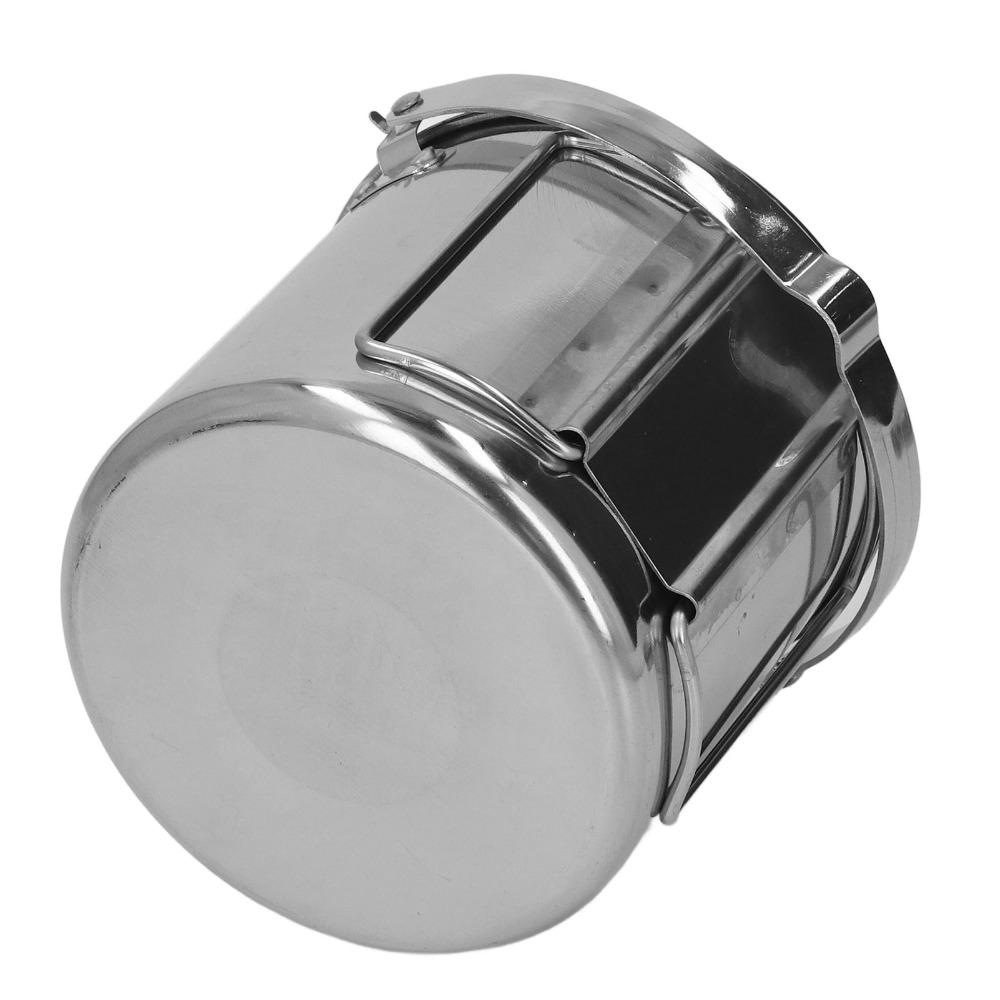 1.2L/40.58oz Camping Kettle With Foldable Handle Outdoor Cookware Durable Portable Teapot  Hiking