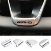 Pour Voiture AMG Benz Autocollants Métalliques Badge Emblème Volant de Voiture Pour Mercedes Benz AMG W206 W204 W205 W212 W213 W221 W222 W223 W2