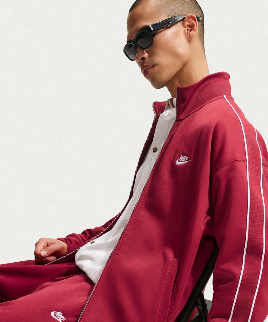 Nike Sportswear Club Oversized Knit Track Jacket M - Team Crimson:White:Team Crimson:White / Hv1418-613