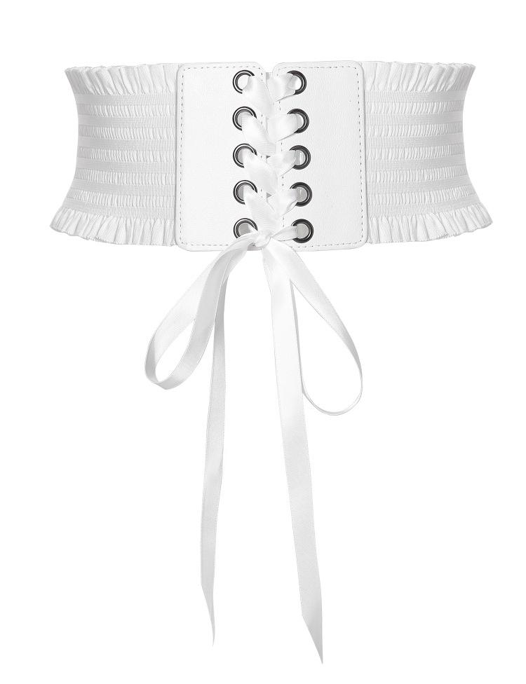 Women's Tassel Tie Slimming Lace Waist Belt