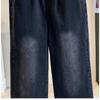 DIMANAF 2026 Autumn Winter New Plus Size Women Jeans Long Pants Denim Bottoms Casual Elastic Waist Pants Vintage Lday Black