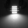 1Pc 31mm 3528 16SMD Car LED Dome Festoon Double-Tip Roof License Plate Light