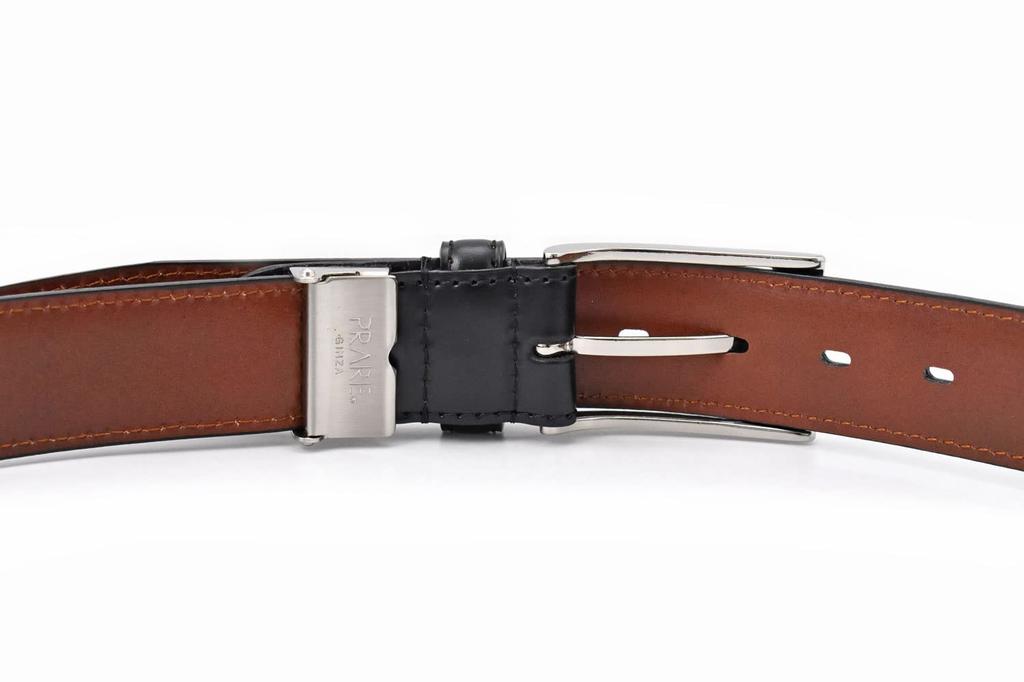 Cordovan Business Belt NB14920 Black Free Size to Waist Size [Prairie Ginza] Men's (Up 95cm)