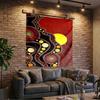 Sunrise Australian Indigenous Art Printed Tapestry, Wall Hanging,Livingroom, dormitory, Large Wall Decor, Fabric Decor Fan Birthday Gifts