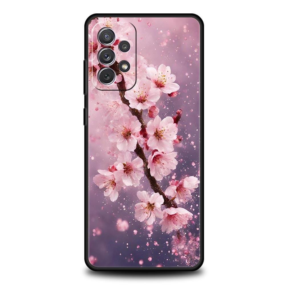 Cherry Blossoms Phone Case For Samsung Galaxy A17 A07 A55 A35 A25 A15 A05s A33 5G A31 A23 A21s A13 A11 A41 A73 A53 A51 A71 Cover
