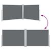 Retractable Side Awning Anthracite Grey 120 X 1000 Cm