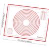 Extra Large Dough Mat Silicone Baking Mats for Rolling Pastry Kneading Sheet Silicone Sheet for Kitchen Counter Red 32x24"