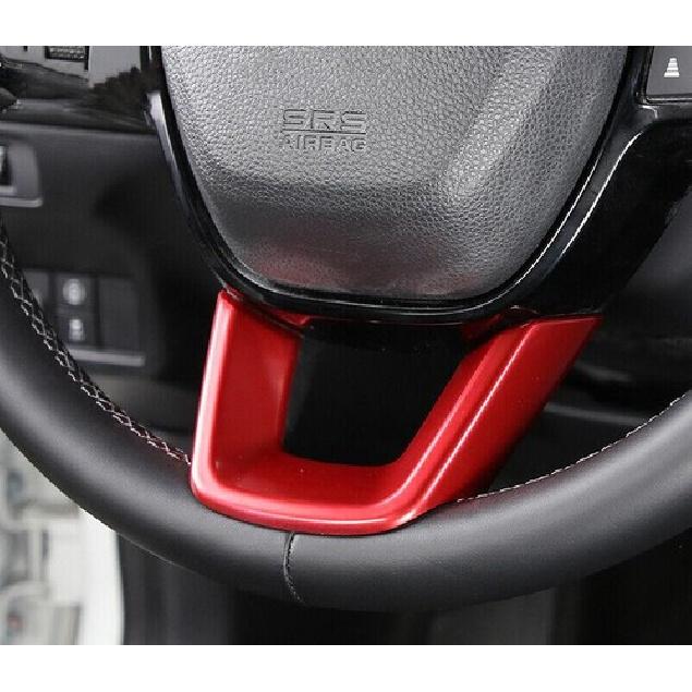 For Acura Integra -2024 Red Style Front Steering Wheel U-Type Cover Trim 1pc