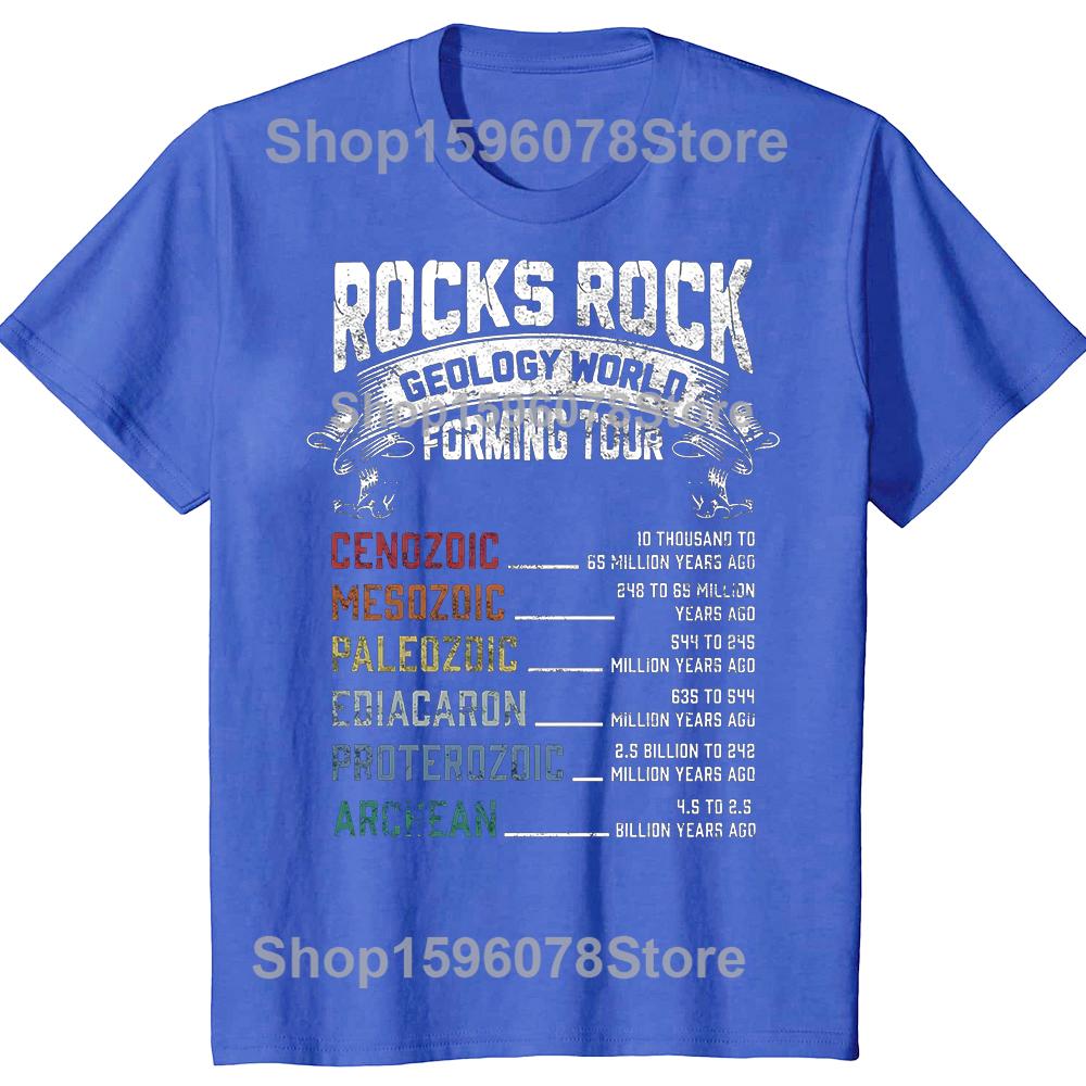 Funny Geology Rock Forming Humor Geologist T Shirts Short Sleeve Gifts Mens Clothing Fashion Casual Loose Oversized T Shirt